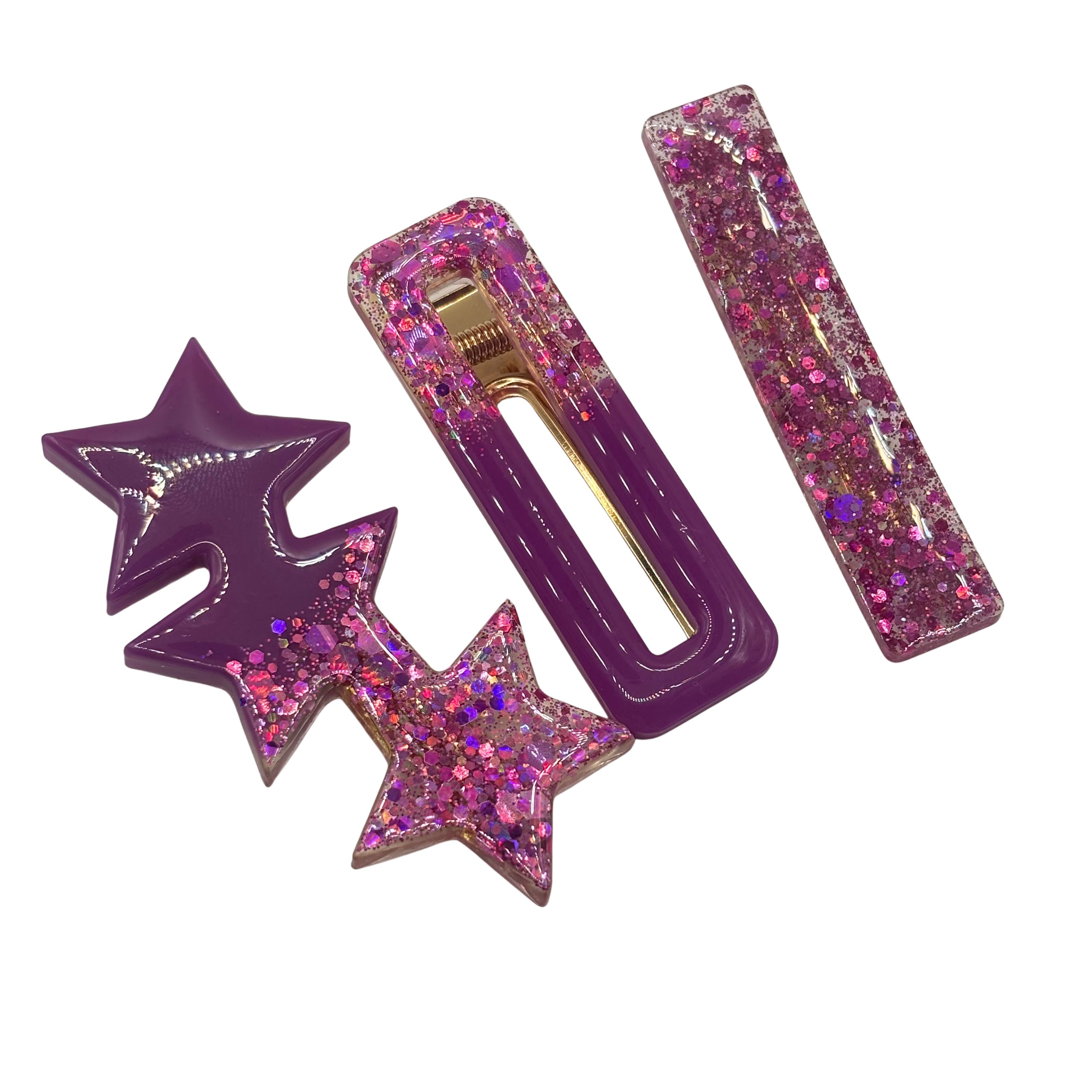 Lot de 3 Pinces à cheveux