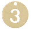 Charm's Chiffre 3 médaille
