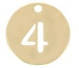 Charm's Chiffre 4 médaille