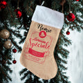 Chaussette de Noël - Livraison Spéciale -  Personnalisable