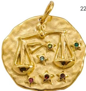 Charm's Signe astrologique rond Balance